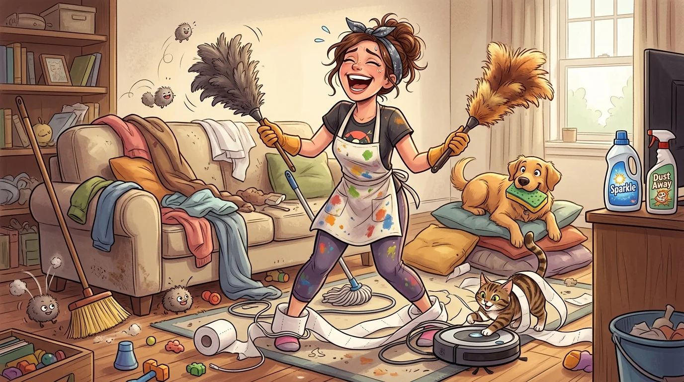 Funny House Cleaning Jokes Perfect for Instagram Captions