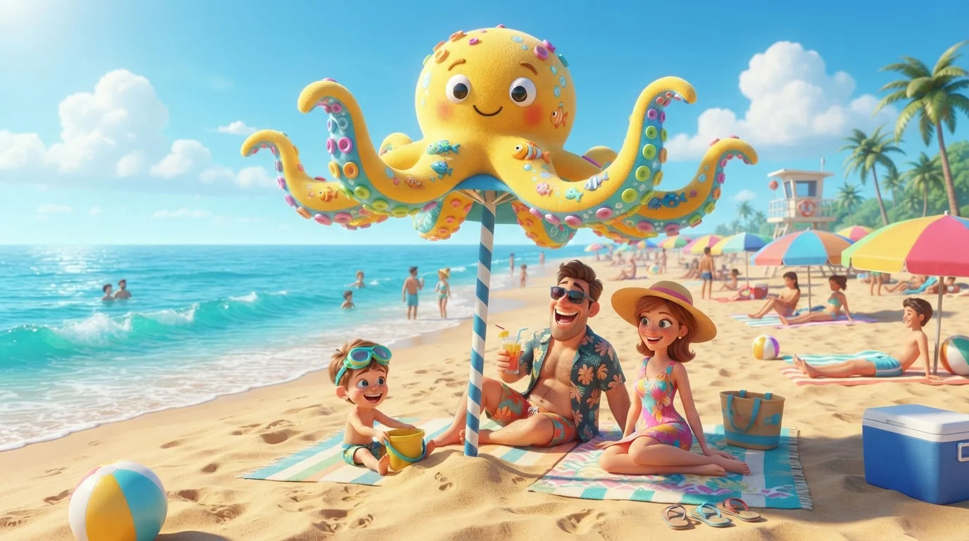 Funny Beach Umbrella