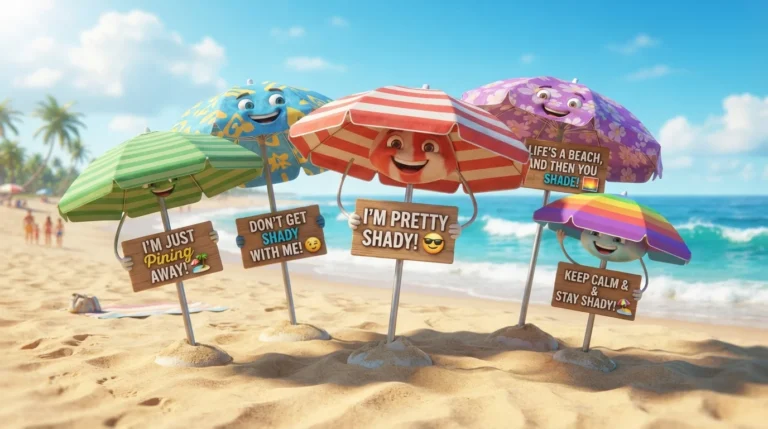 beach umbrella puns